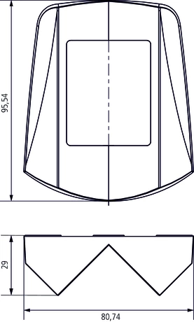Staffa per montaggio angolare theLuxa S BK